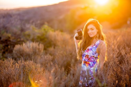 Deborah and her niece Jenna (pictured) are finding success in their photo careers