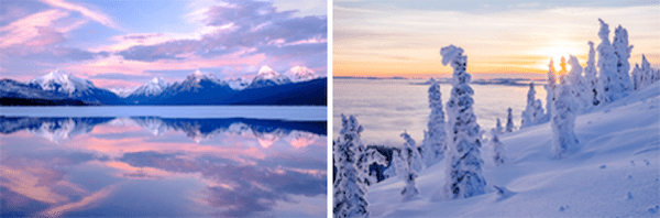 Challenge yourself to get out and play with winter photography themes