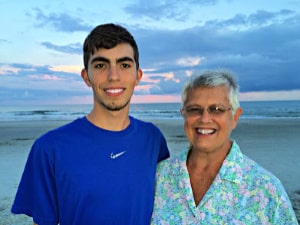 grandson and grandmother