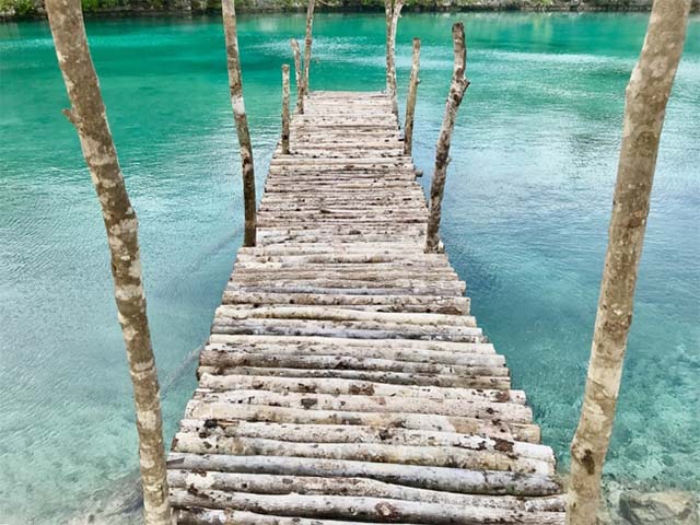 cozumel mexico bridge shot with a camera phone
