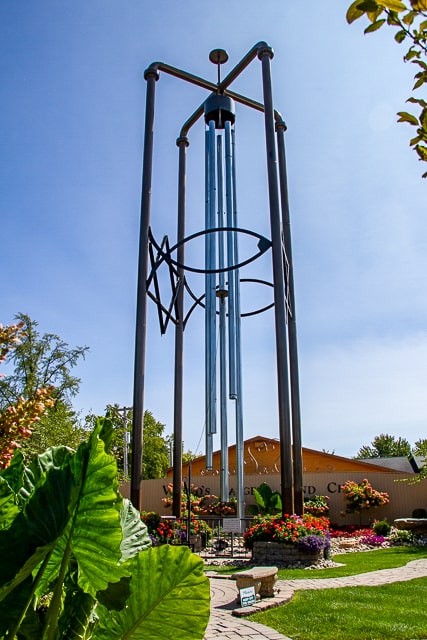 Small rural town - Big wind chimes in Casey