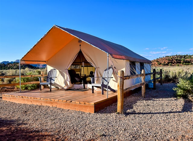 Glamping tent