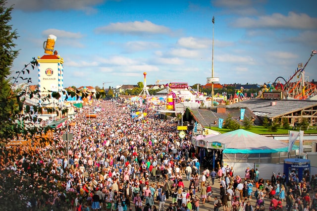 Oktoberfest crowd